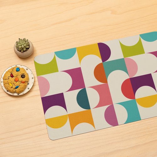 Midcentury Modern Abstract Geometric Print Placemat