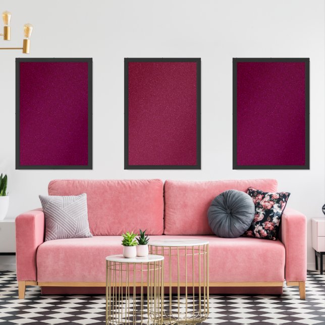 midcentury modern abstract retro glitter pattern wall art sets (Livingroom)