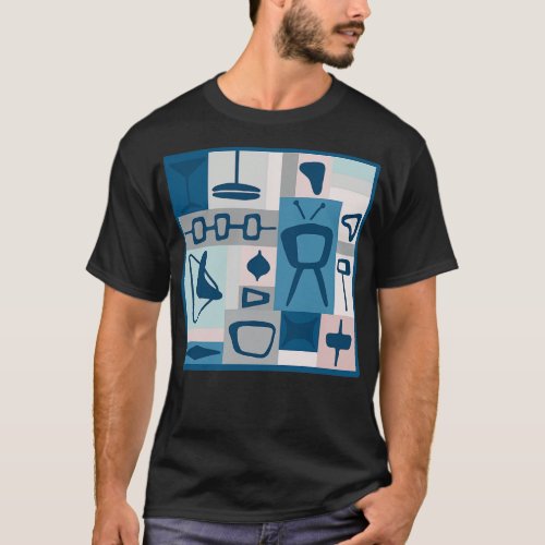 MidCentury Modern All Over Print 3 T_Shirt