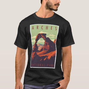 Midcentury Modern Arches National Park T-Shirt