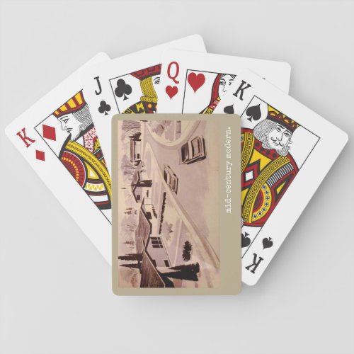 Midcentury Modern Architecture Playing Cards