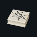 Midcentury Modern Atomic Christmas Starburst MCM Rubber Stamp<br><div class="desc">Show everyone your Mid Century modern vibe with this  "Atomic Galaxy" -  so MCM - yet timeless.
See other of my Mid-Century Modern stamps in the Mid-Century Modern section in my store.</div>