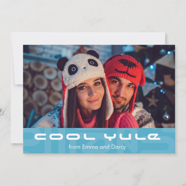 MidCentury Modern Atomic MOD Christmas MCM Holiday Card (Front)