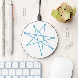 Midcentury Modern Atomic Starburst Star Sputnik Wireless Charger