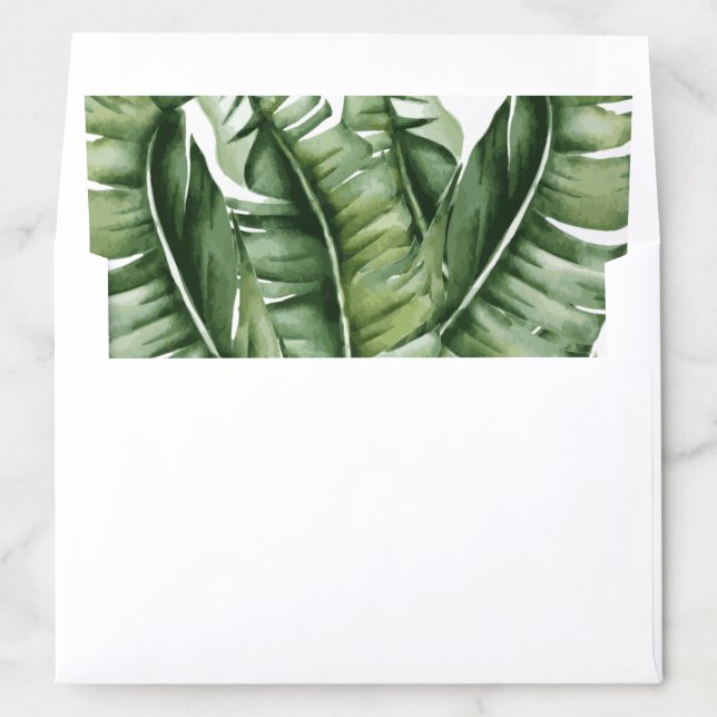 Midcentury Modern Banana Leaf Envelope Liners (In Envelope)