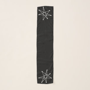 Midcentury Modern Christmas Atomic MCM MOD Star Scarf
