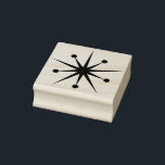 Midcentury Modern Christmas Atomic Starburst Star Rubber Stamp<br><div class="desc">Show everyone your Midcentury modern vibe with this  "Atomic Star Explosion" -  so MCM.
See other of my Mid-Century Modern stamps in the Mid-Century Modern section in my store.</div>