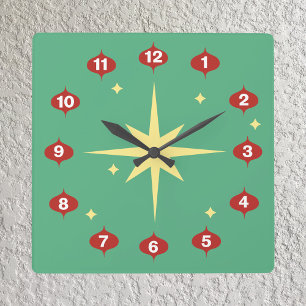 Midcentury Modern Christmas Clock
