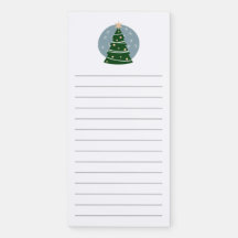 MidCentury Modern Christmas Tree Magnetic Notepad