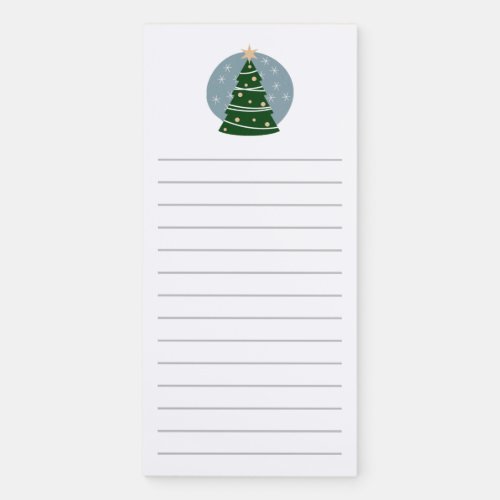 MidCentury Modern Christmas Tree Magnetic Notepad