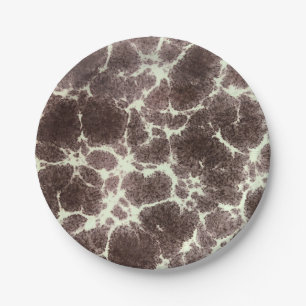 MidCentury Modern Elegant Pattern Tortoise Rock Paper Plates