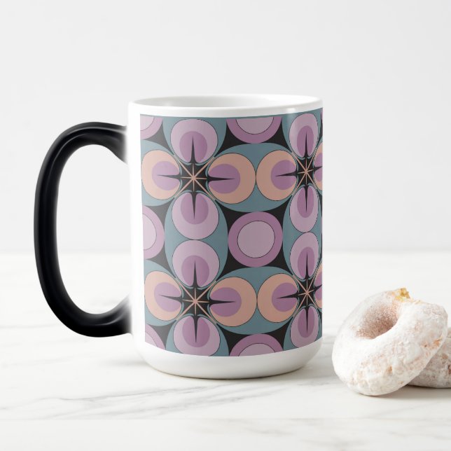 MidCentury Modern Geometric Morphing Mug (With Donut)