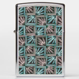 Midcentury Modern Geometric Petals Zippo Lighter