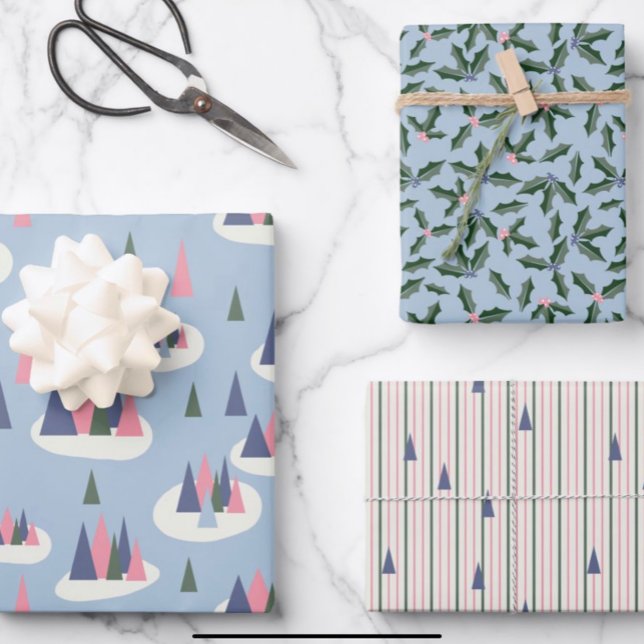 Midcentury Modern Holiday Wrapping Paper Sheets (Creator Uploaded)