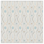 Midcentury Modern Pastel Floral Fabric