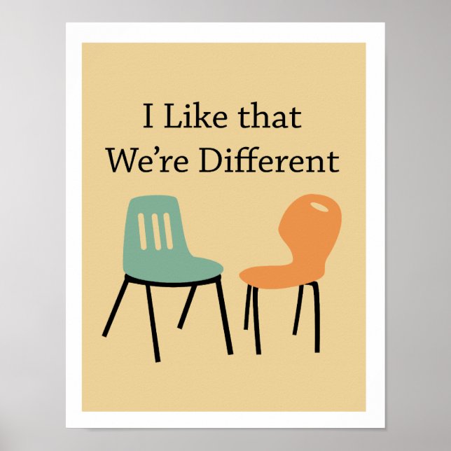 Midcentury modern retro chairs - Different Poster (Front)