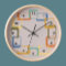 Midcentury Modern Retro Shapes Clock