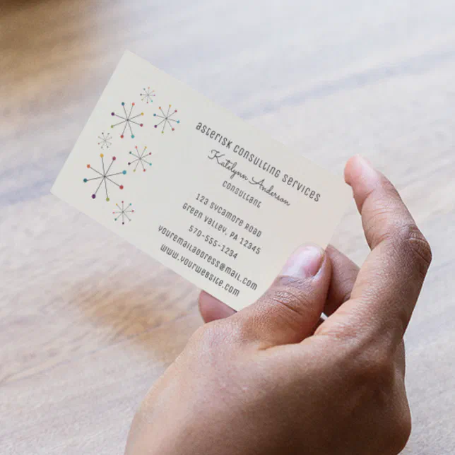 Midcentury Modern Retro Vintage Style Business Card Zazzle