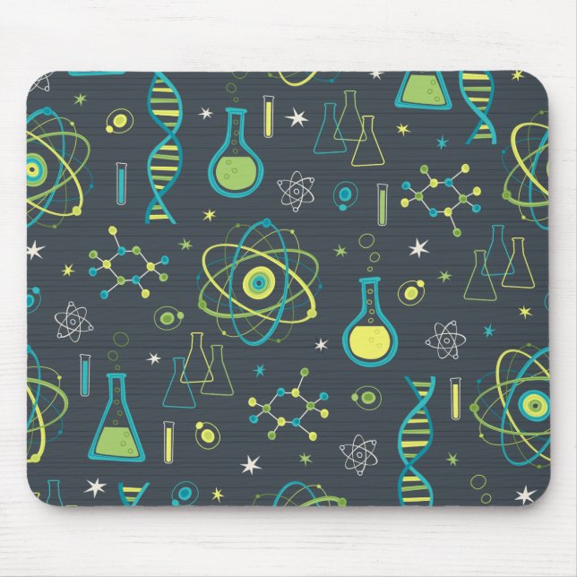 Midcentury Modern Science Mouse Pad (Front)