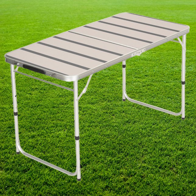 MidCentury Modern Striped Sandcastle Pink Tailgate Beer Pong Table (Creator Uploaded)