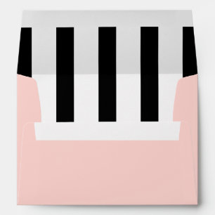 Midcentury Modern Stripes Return Addressed Envelope