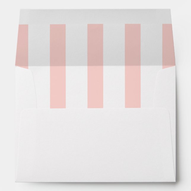Midcentury Modern Stripes Return Addressed Envelope (Back (Bottom))
