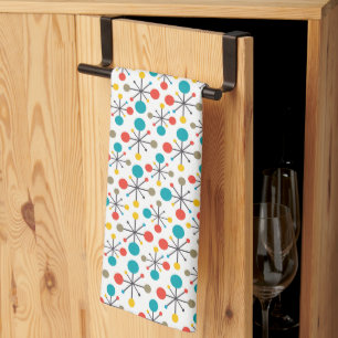 MidCentury Modern Vintage Retro Abstract Art Kitchen Towel