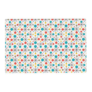 MidCentury Modern Vintage Retro Abstract Art Placemat