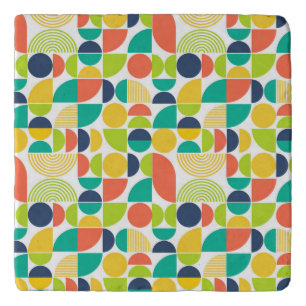 MidCentury Modern Vintage Retro Abstract Art Trivet