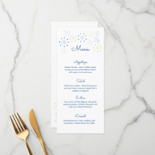 Midcentury Modern Vintage Style Wedding Menu