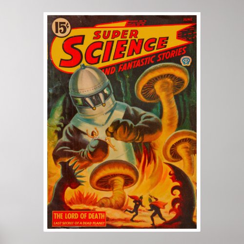 MIDCENTURY PULP MAGAZINE COVER PRINT 