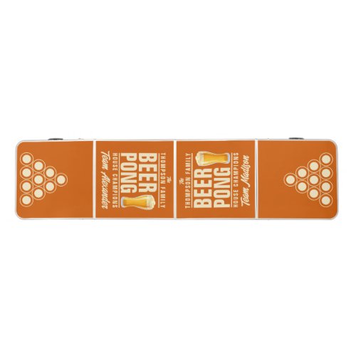 MidCentury Pumpkin Brew Battle Champions Team Name Beer Pong Table