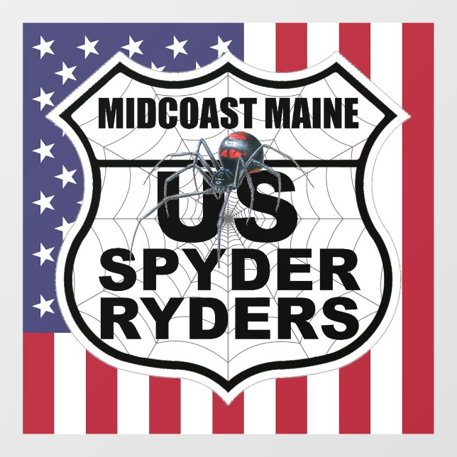 Midcoast Maine Chapter - Decal Flag & Logo (Sheet)