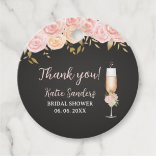 Midday Mimosa Bridal Shower Opulent Blooms Favor Tags