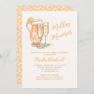 Midday Mimosas Bridal Luncheon Shower Invitation