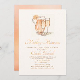 Midday Mimosas Bridal Luncheon Shower Invitation