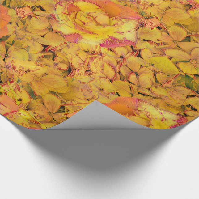 Midday Sunshine Floral Wrapping Paper (Corner)