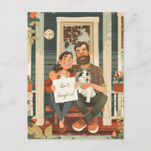 Middle-aged Couple Postcard