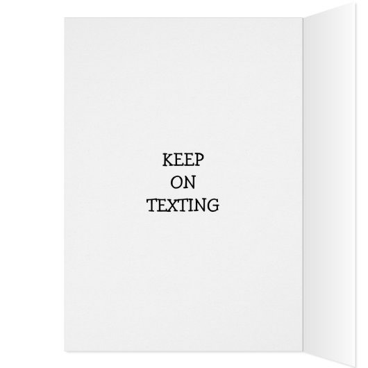 MIDDLE AGED TEXTING CHRISTMAS CARD (Inside (Left))