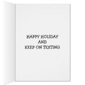 MIDDLE AGED TEXTING CHRISTMAS CARD (Inside (Right))