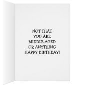 **MIDDLE AGED TEXTING** OVER THE HILL BIRTHDAY (Inside (Right))