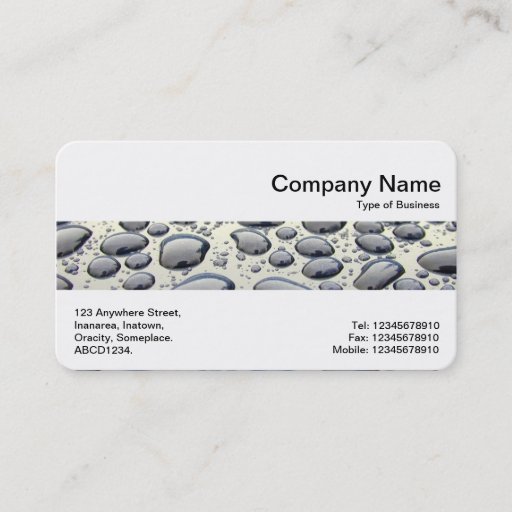 Customizable Middle Band - Car Hood Business Cards