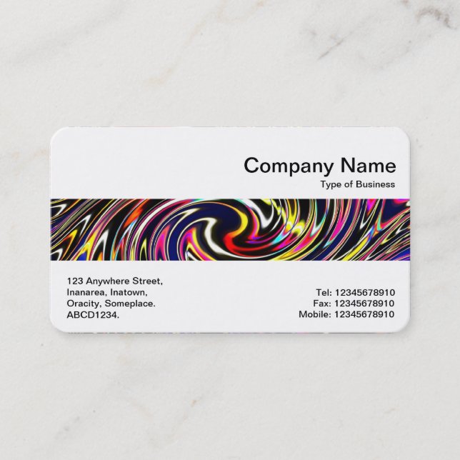 Middle Band - Color Vortex Business Card (Front)