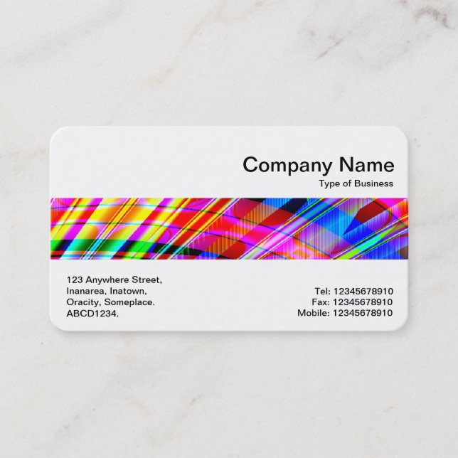 Middle Band - Colorful Fractal Business Card (Front)