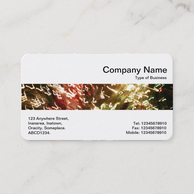 Middle Band - Fiber Optics Business Card (Front)