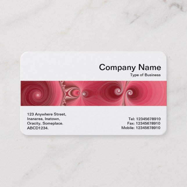 Middle Band - Fractal 03 Business Card (Front)