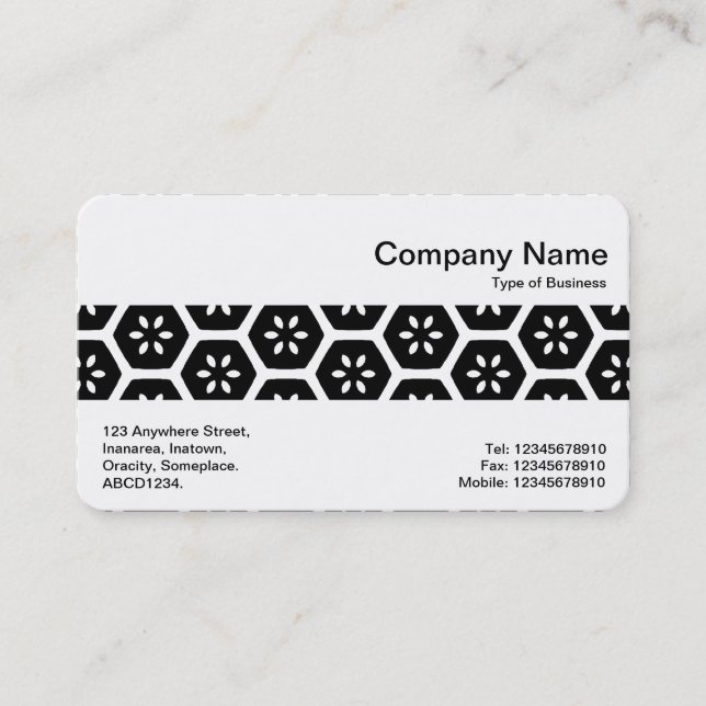 Middle Band - Geometric Abstract Business Card (Front)