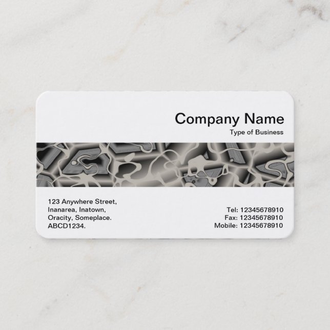 Middle Band - Gray Chaos Business Card (Front)