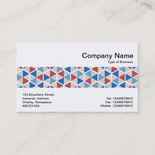 Middle Band _ Hexagonal Pattern 05 Business Card