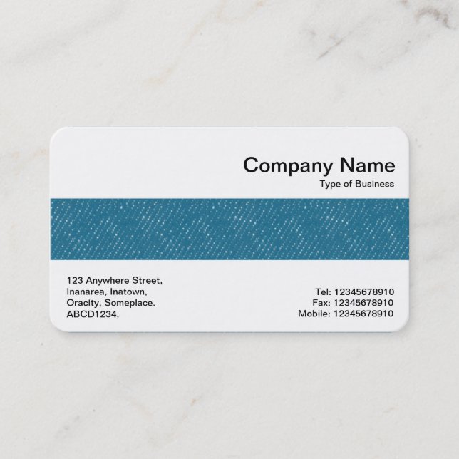 Middle Band - Light Blue Denim Business Card (Front)